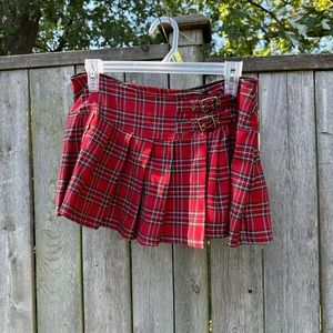 Vintage Tartan Mini Skirt